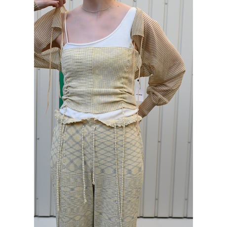 accordion “GRADIENT YARN CAMI”