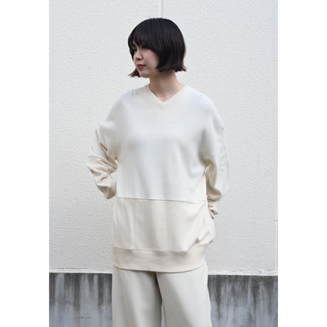 KAYLE “WOOL CASHMERE DOCKING SWEAT P/O”