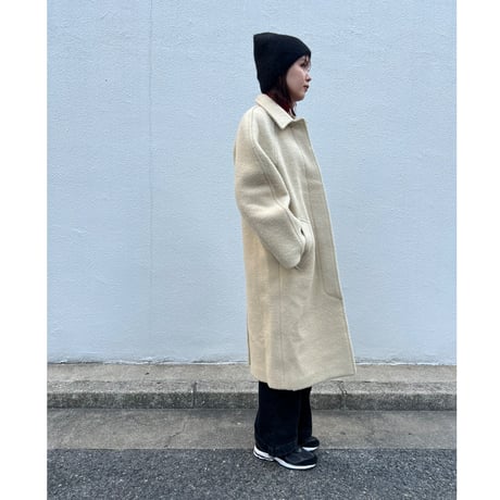 AMOMENTO  BOUCLE RAGLAN COAT