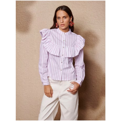 sister jane “sloene stripe ruffle blouse”