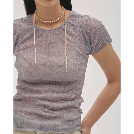todayful “2way Sheer Knittops”