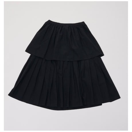 papier“Pleats wrapped skirt”