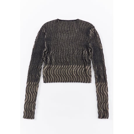 ACCORDION “ WAVY STRIPE PULLOVER”