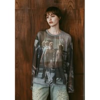Knuth Marf “ school sheer long-sleeve tee”