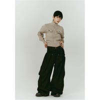 Knuth Marf “cling drape denim pants”（black）