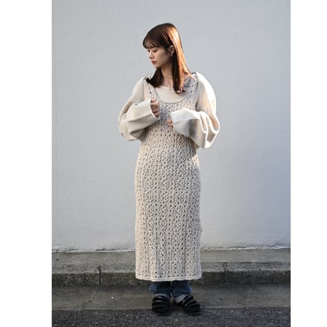 AMOMENTO crochet dress