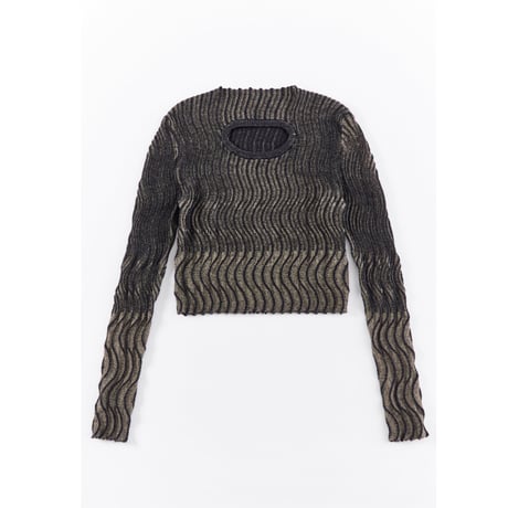 ACCORDION “ WAVY STRIPE PULLOVER”