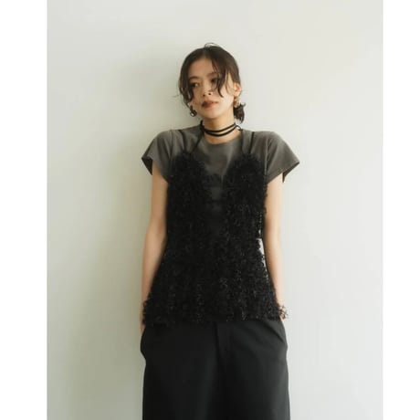 Knuth Marf U neck tulle bustier