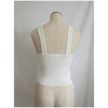 kayle “washi knit tank top”（khaki）