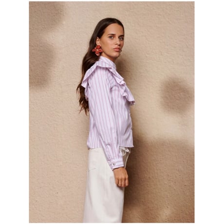 sister jane “sloene stripe ruffle blouse”