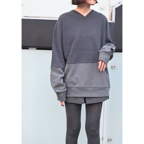 KAYLE “WOOL CASHMERE DOCKING SWEAT P/O”