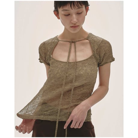 todayful “2way Sheer Knittops”