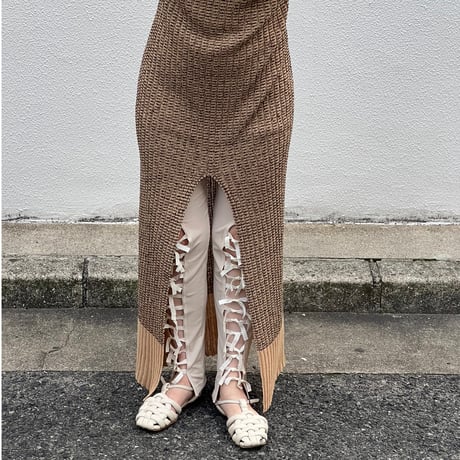 FUMIE＝TANAKA race up leggings