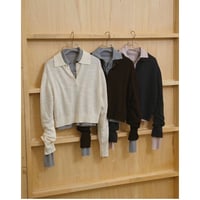 todayful “Layered Polo Knit”