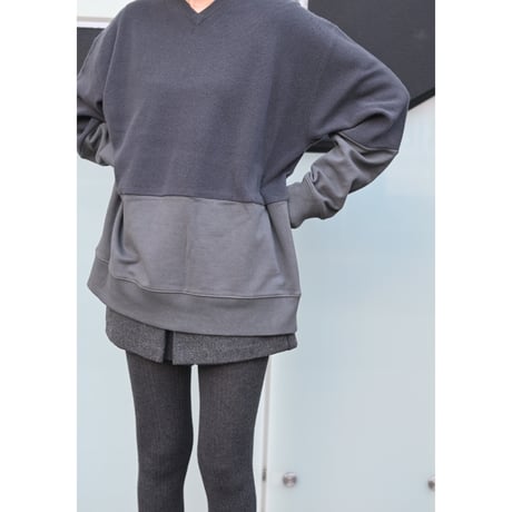 KAYLE “WOOL CASHMERE DOCKING SWEAT P/O”