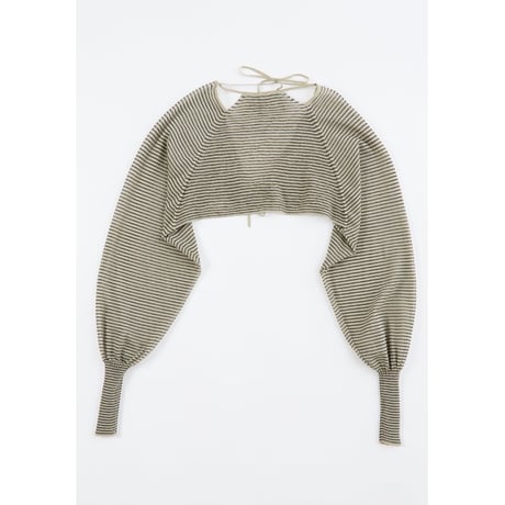 accordion“ SHEER SHORT CARDIGAN”