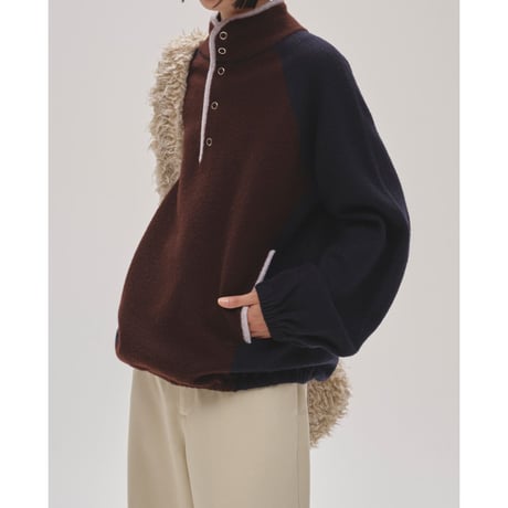 todayful“ Wool 100% Piping Pullover”