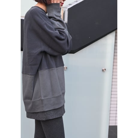 KAYLE “WOOL CASHMERE DOCKING SWEAT P/O”