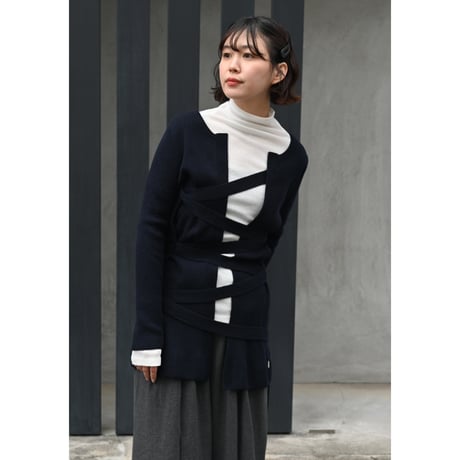 juukiff“Bondage Cardigan In Wool”