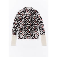 ACCORDION“ GEOMETRY HIGH NECK PULLOVER”