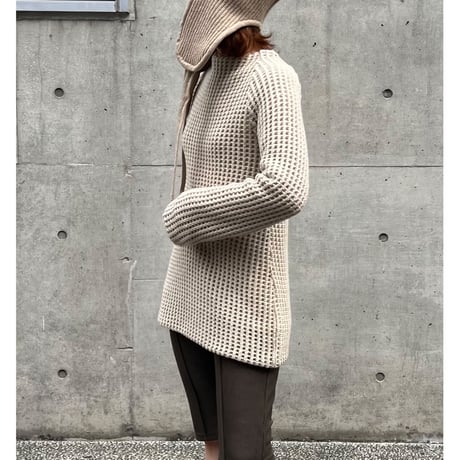 FUMIE＝TANAKA mesh knit P/O