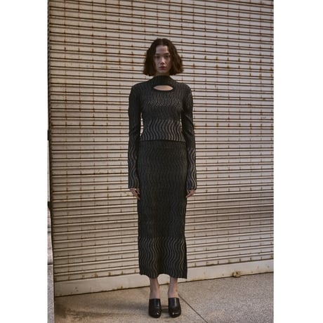 ACCORDION “ WAVY STRIPE PULLOVER”
