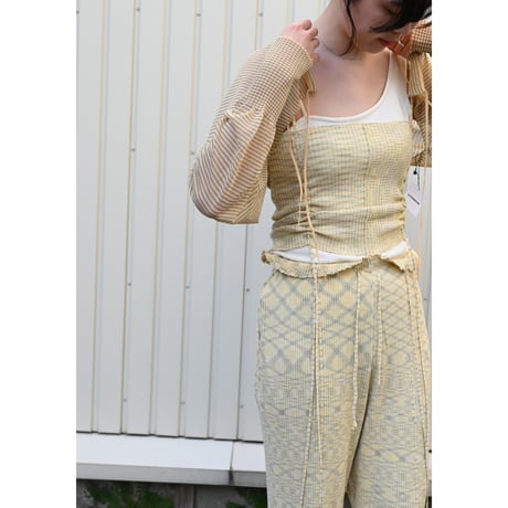 accordion “GRADIENT YARN CAMI”