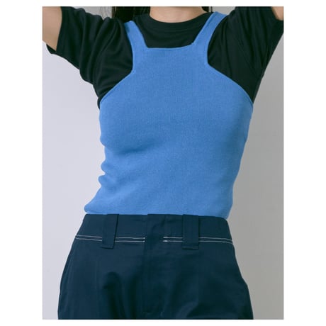 kayle “washi knit tank top”（khaki）