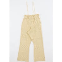 accordion “GRADIENT YARN PANTS”