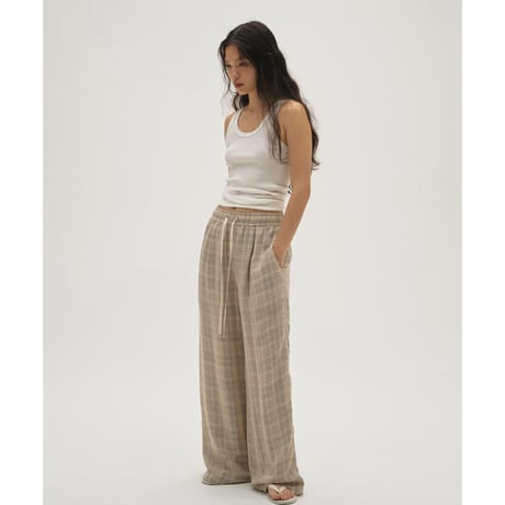todayful “Check Jacquard Pants”