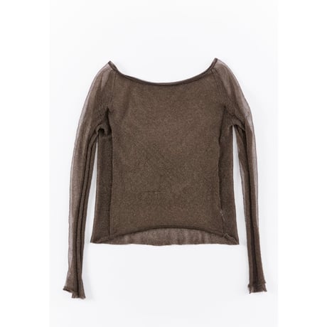 ACCORDION “ SHINY SHEER PULLOVER”