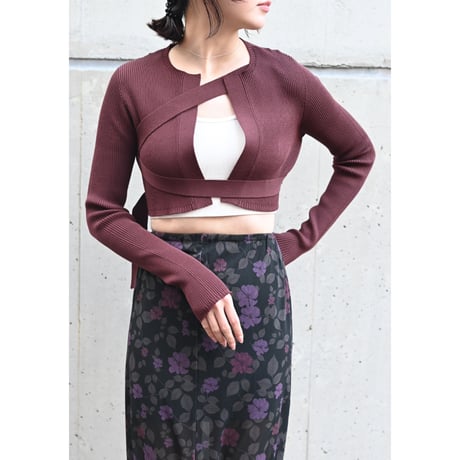 JUUKIFF “bondage short cardigan”