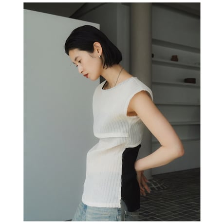 Knuth Marf french sleeve ribbed tops