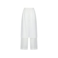 AMOMENTO “Sheer Layered Pants”