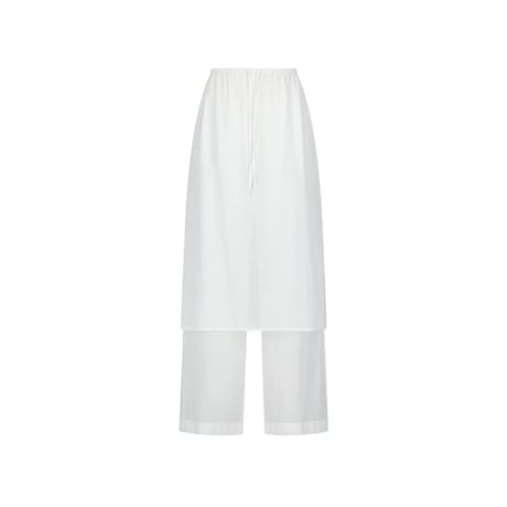 AMOMENTO “Sheer Layered Pants”