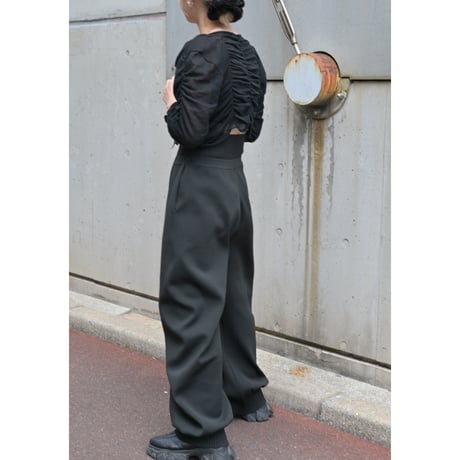 ACCORDION HIGH WAIST CURVE PANTS