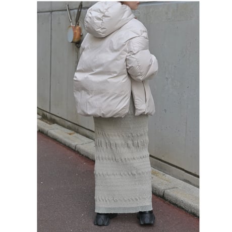 AMOMENTO bedding short down puffer