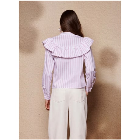 sister jane “sloene stripe ruffle blouse”
