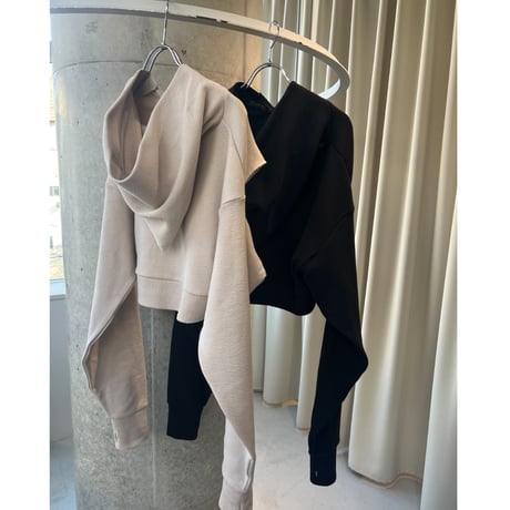 papier broken zip up