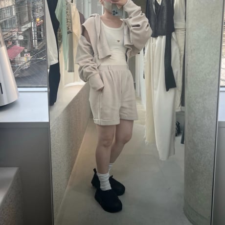 papier broken zip up