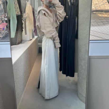 papier broken zip up