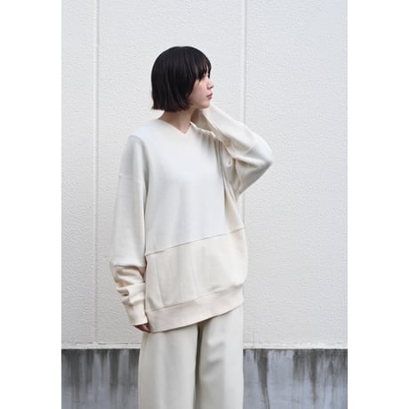 KAYLE “WOOL CASHMERE DOCKING SWEAT P/O”