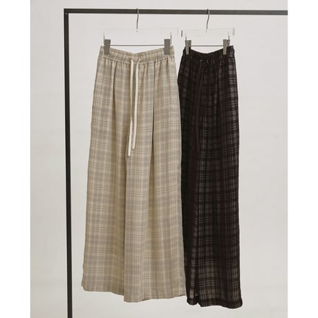 todayful “Check Jacquard Pants”