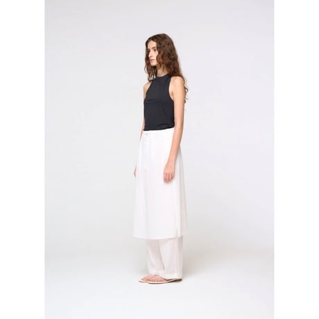 AMOMENTO “Sheer Layered Pants”