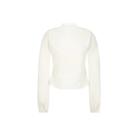 AMOMENTO “Pintuck Slim Shirt”