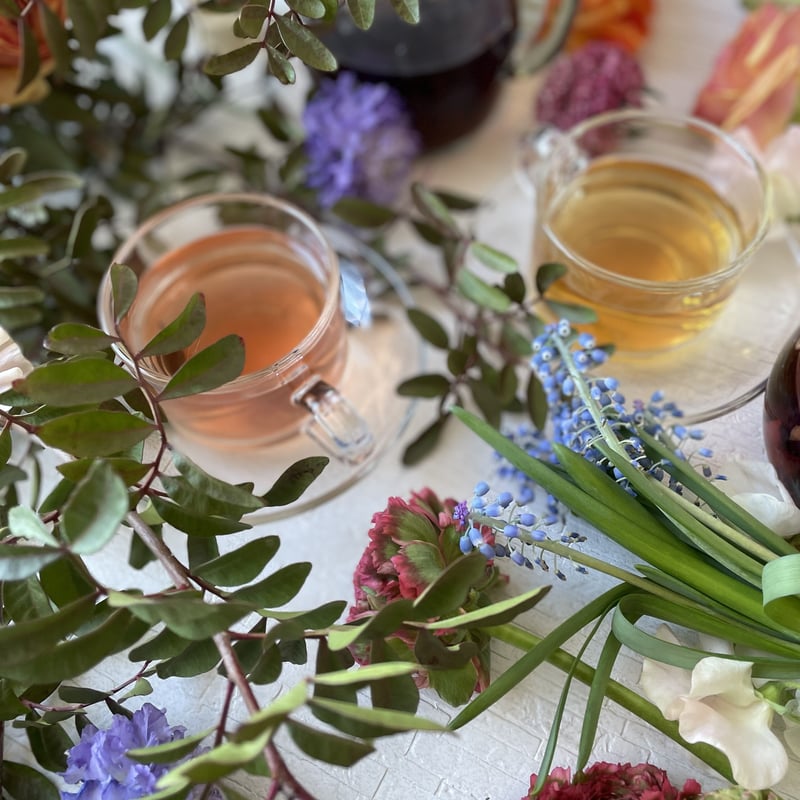 set】花香 | 茶と花 Cr