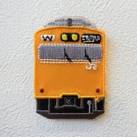 【ワッペン】電車・イエロー