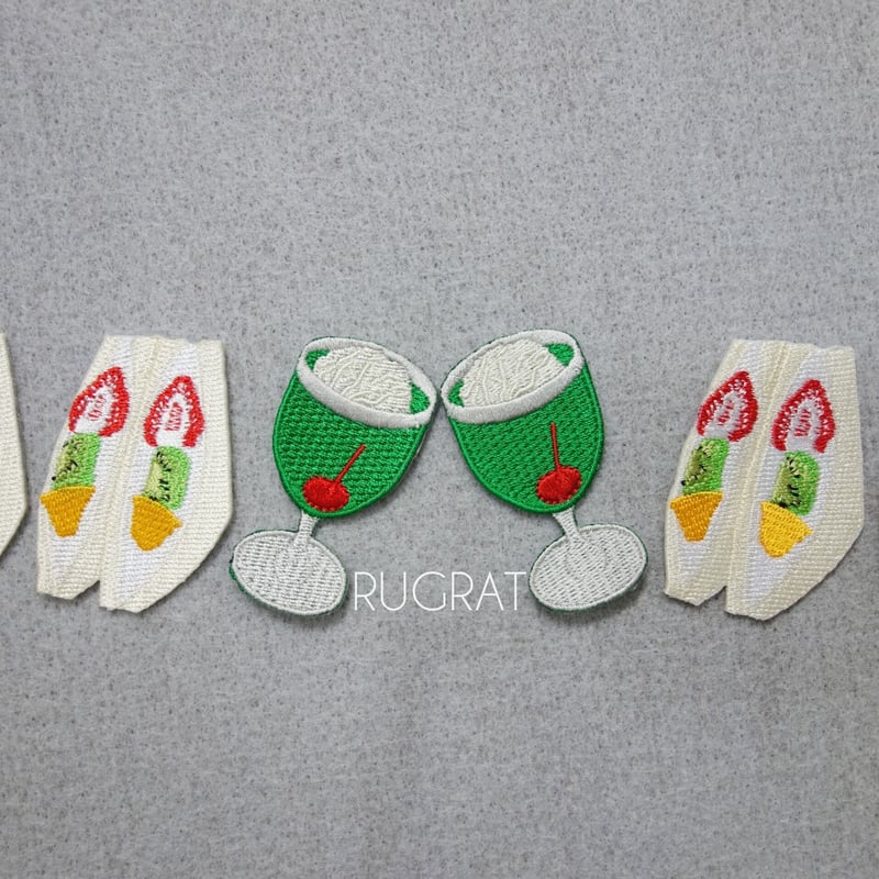 クリームソーダ ワッペン FUDGEコラボワッペン】クリームソーダ | Kinarie