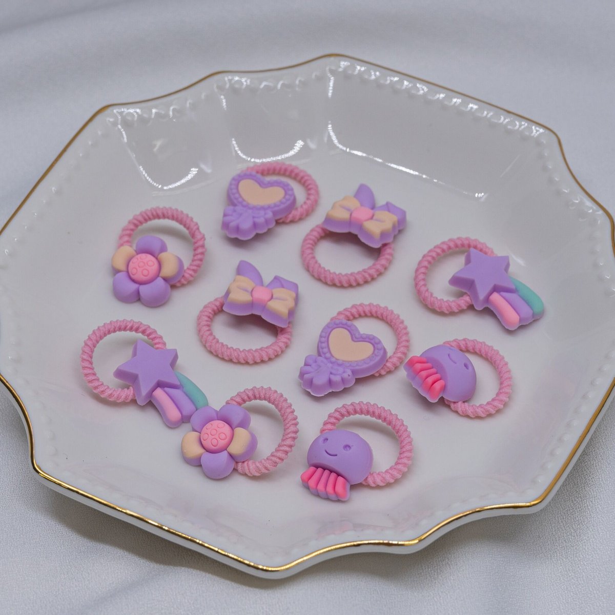 キッズヘアゴム10P ゆめかわクラゲ 〔KK0100JF〕 | KISSry STORES店