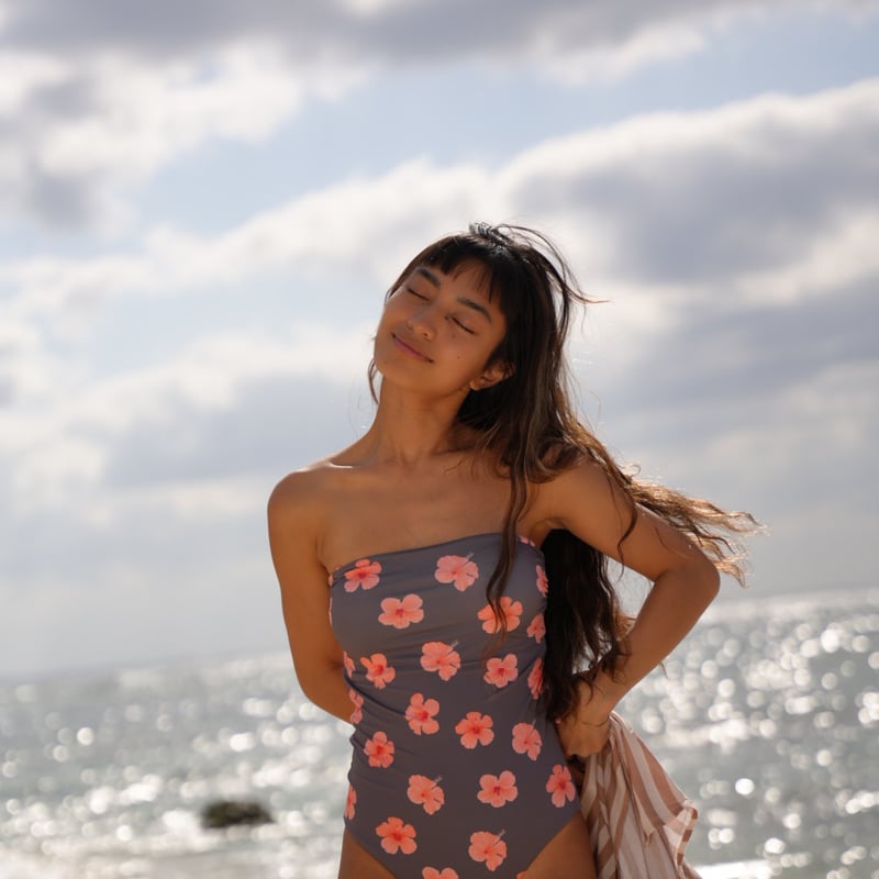 Mana》Back ribbon 2way One Peace 【Lei】 | Salty